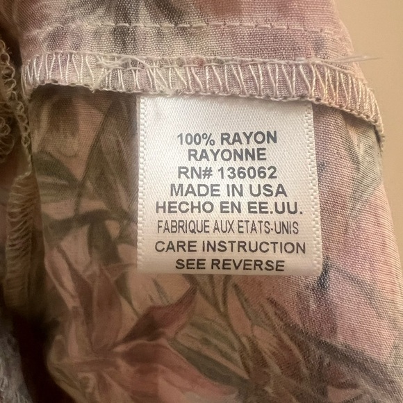 Lavender brown mauve floral dress size S - Picture 5 of 5